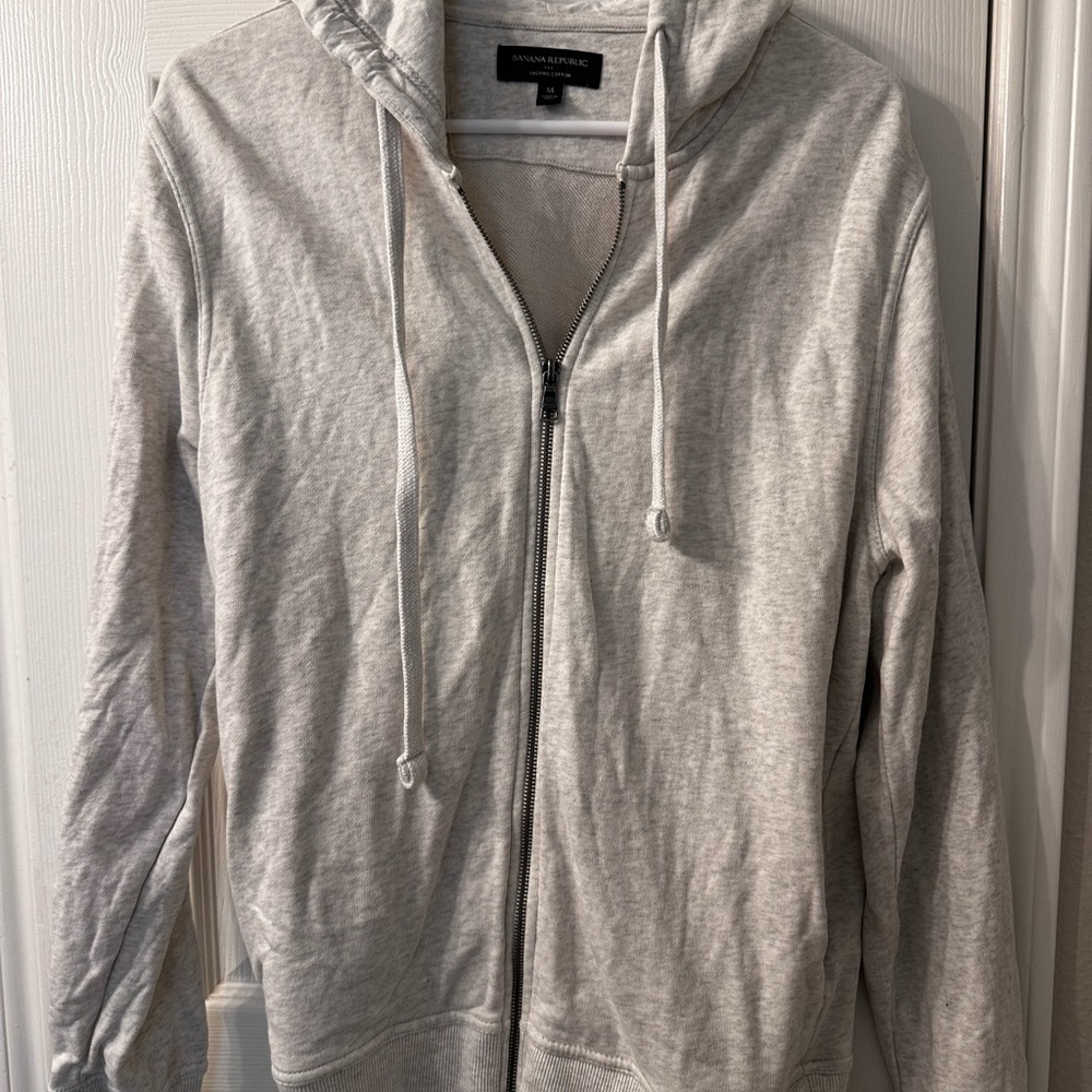 Gray Zip-Up Hoodie